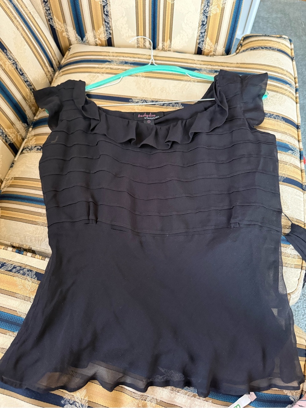 Small Trashy Diva Silk Sash Blouse